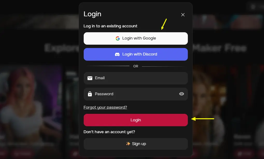 Sugarlab AI - Create An Account