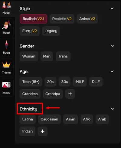 Sugarlab AI - Ethnicity