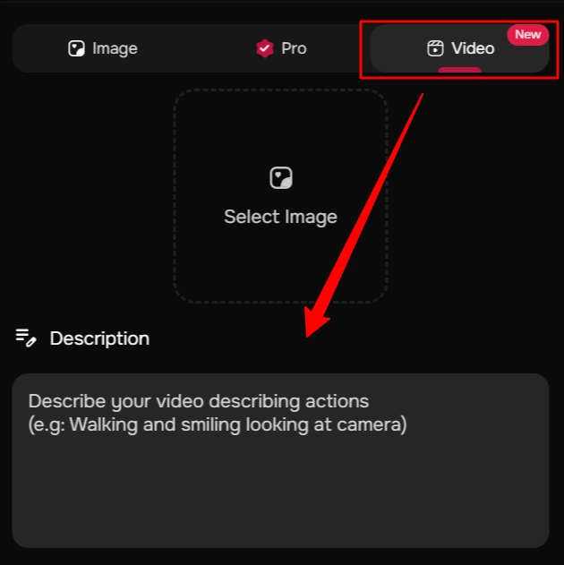 Text-to-Video with SugarLab AI- Entering prompt