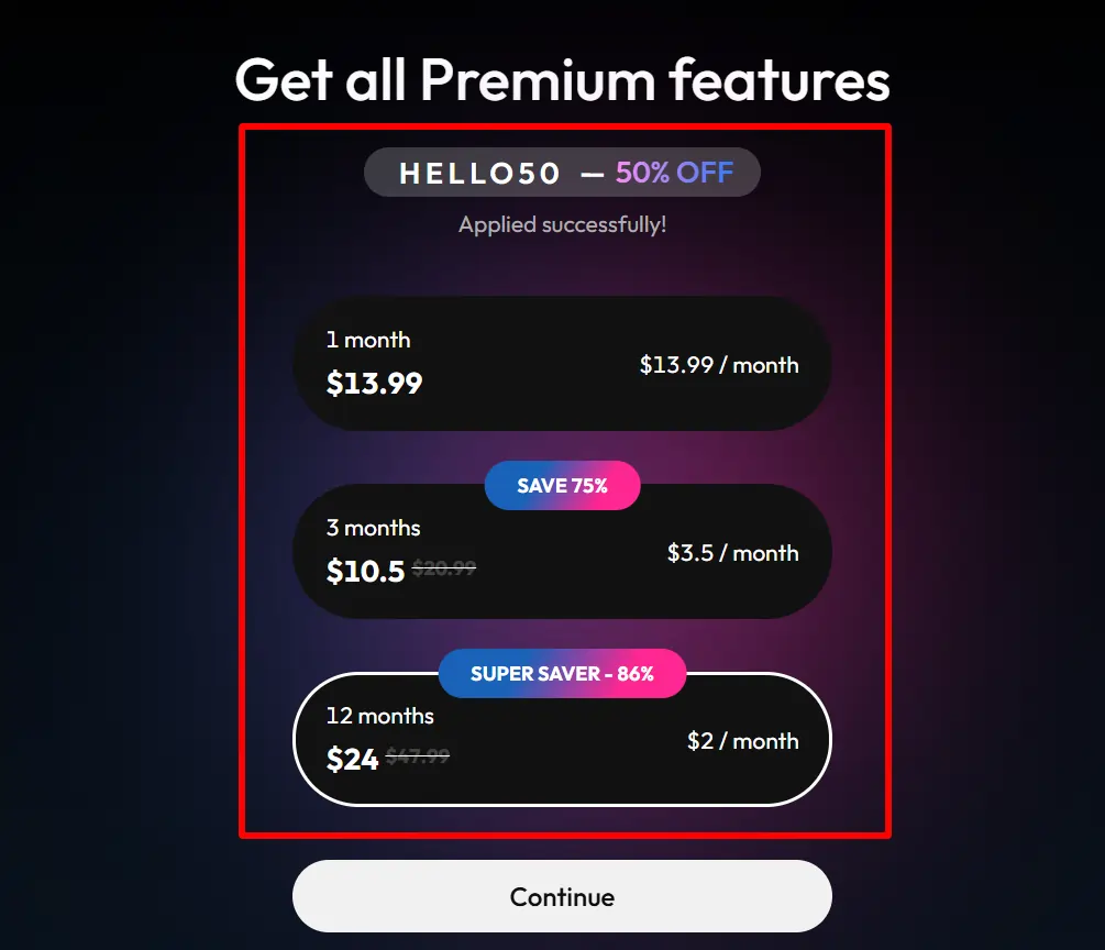 Applying Joi AI coupon code